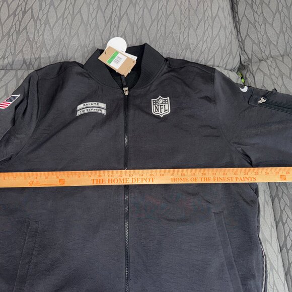 Nike NFL Shield Team Issue Salute To Service Heavyweight Bomber Jacket Mens XL - Picture 13 of 14